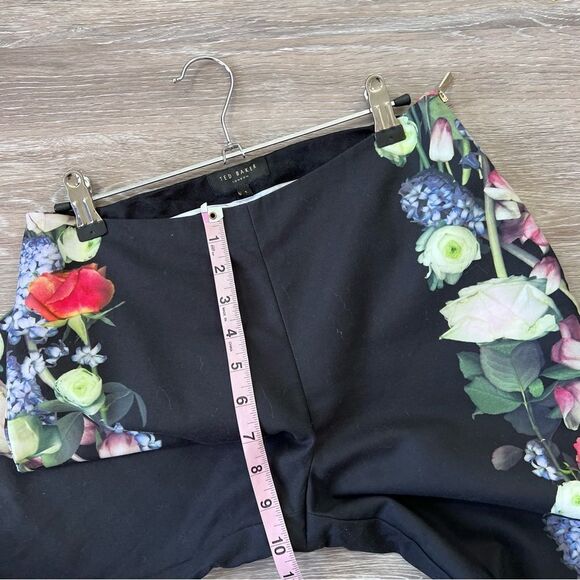 Ted baker black‎ & floral print pants - Picture 7 of 8